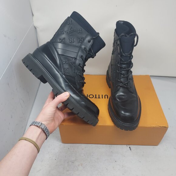 Louis Vuitton LV Monogram Black MENS Landscape Waterproof Boot - Picture 1 of 13